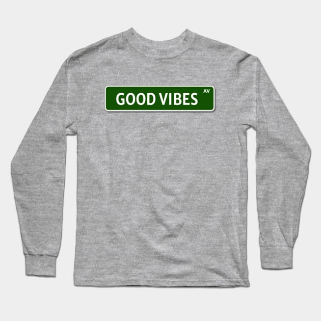 Good Vibes Long Sleeve T-Shirt by radiogalaxy